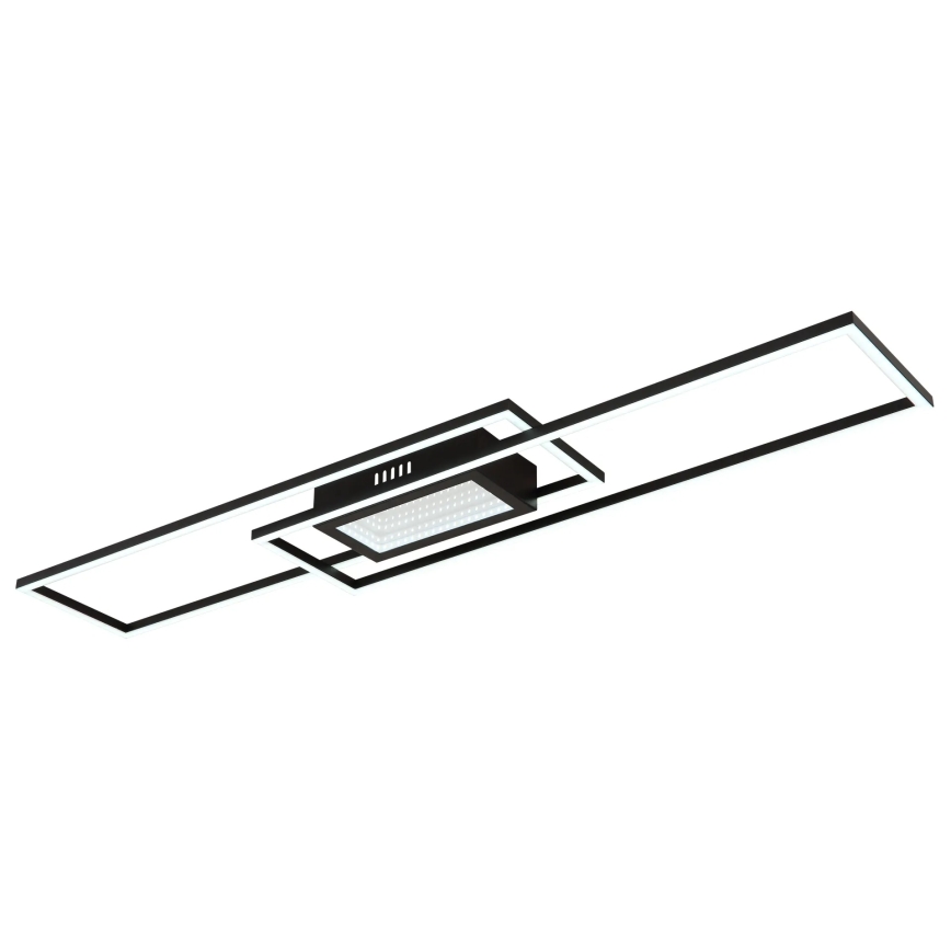 Globo - Dimmbare LED-Deckenleuchte LED/42W/230V 2700-6500K 19,6x96 cm schwarz + Fernbedienung