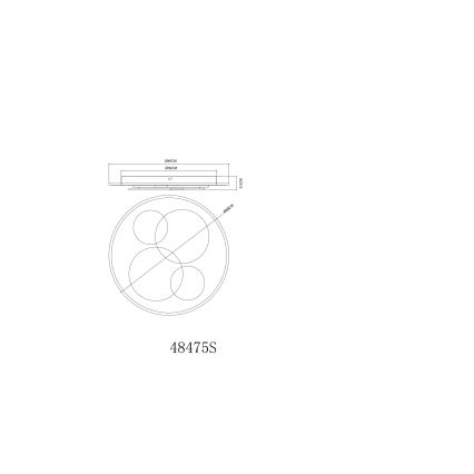 Globo - LED-Deckenleuchte LED/40W/230V 3000K Ø 49 cm