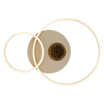 Globo - LED-Deckenleuchte LED/30W/230V 3000K 70x50 cm beige