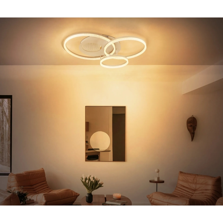 Globo - LED Deckenleuchte LED/40W/230V 3000K 78x60 cm beige