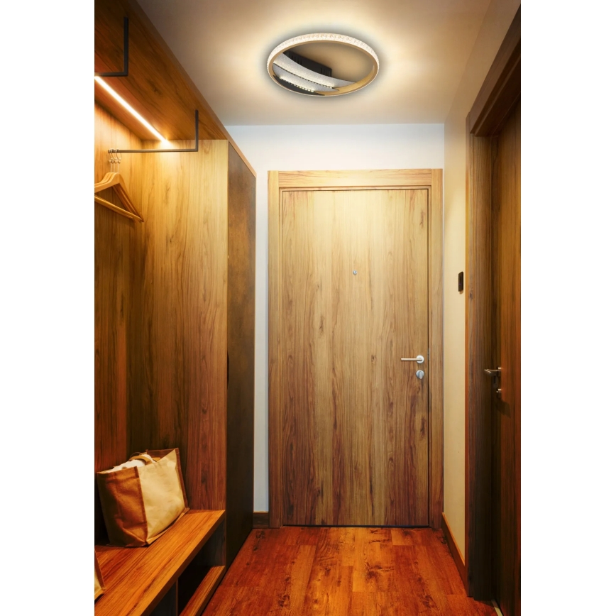 Globo - LED-Deckenleuchte, 12 W, 230 V, 3000/4000/6000 K, Ø 29,5 cm, goldfarben