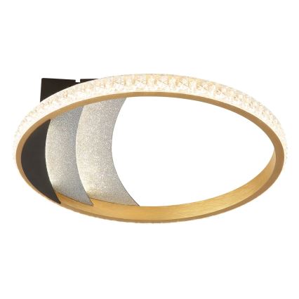 Globo - LED-Deckenleuchte, 12 W, 230 V, 3000/4000/6000 K, Ø 29,5 cm, goldfarben