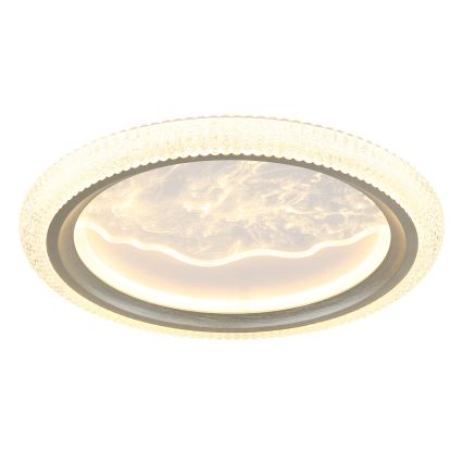 Globo - LED-Deckenleuchte LED/28 W/230 V 3000/4200/6000 K Ø 39,5 cm silber