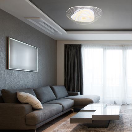 Globo - LED dimmbare Deckenleuchte LED/40W/230V 3000-6500K 50,2x48,8 cm Wi-Fi Tuya + Fernbedienung