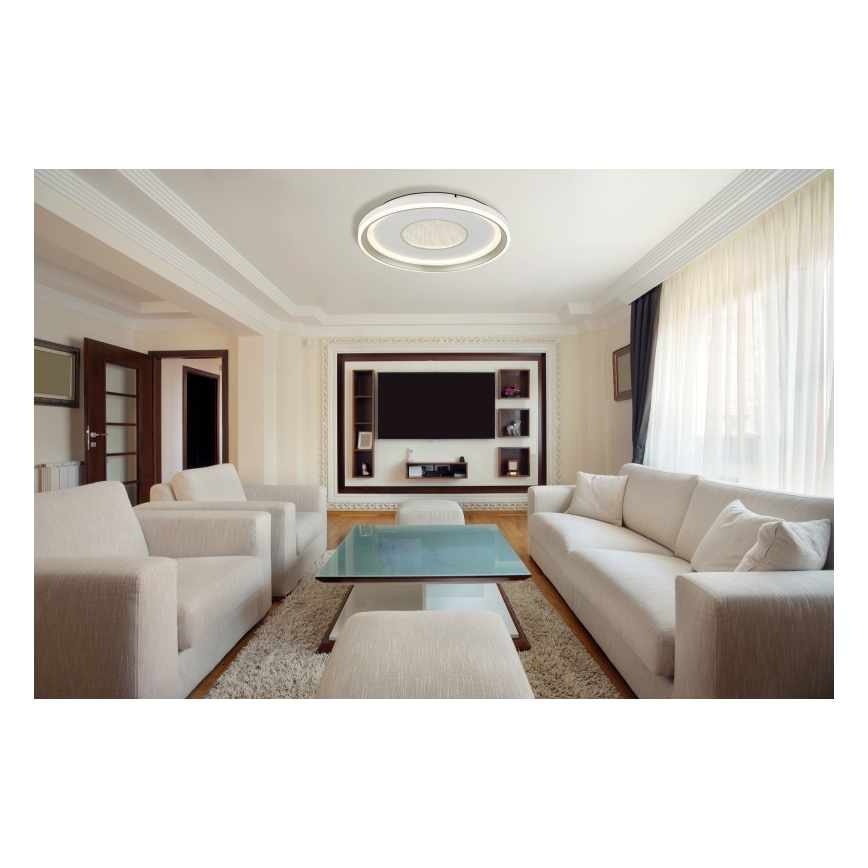 Globo - Dimmbare LED-Deckenleuchte LED/48W/230V 2700-6000K d 48 cm + Fernbedienung