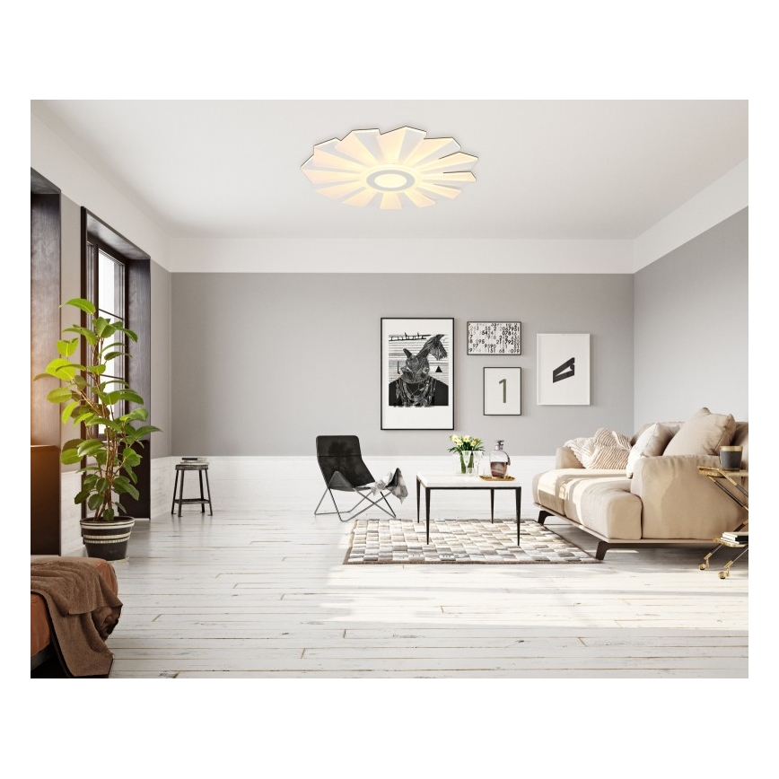 Globo - LED dimmbare Deckenleuchte LED/58W/230V 2700-6000K Ø 50 cm weiß + Fernbedienung