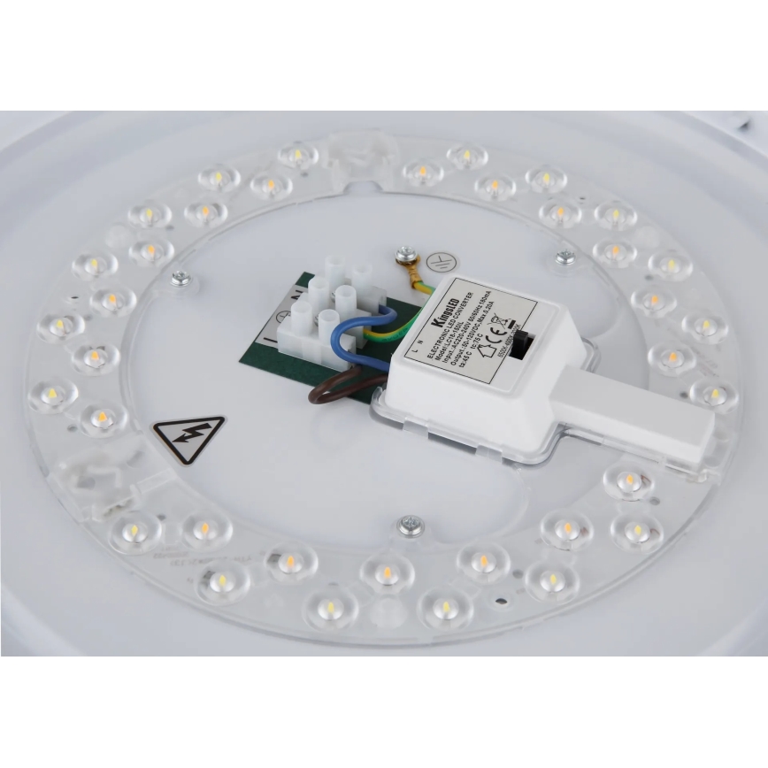 Globo - LED-Deckenleuchte LED/24W/230V 3000/4000/6000K Ø 38 cm weiß/mattchrom