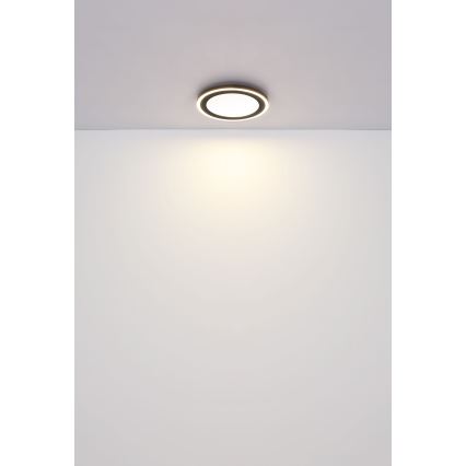 Globo - LED-Deckenleuchte LED/24W/230V 4000K d 34 cm schwarz