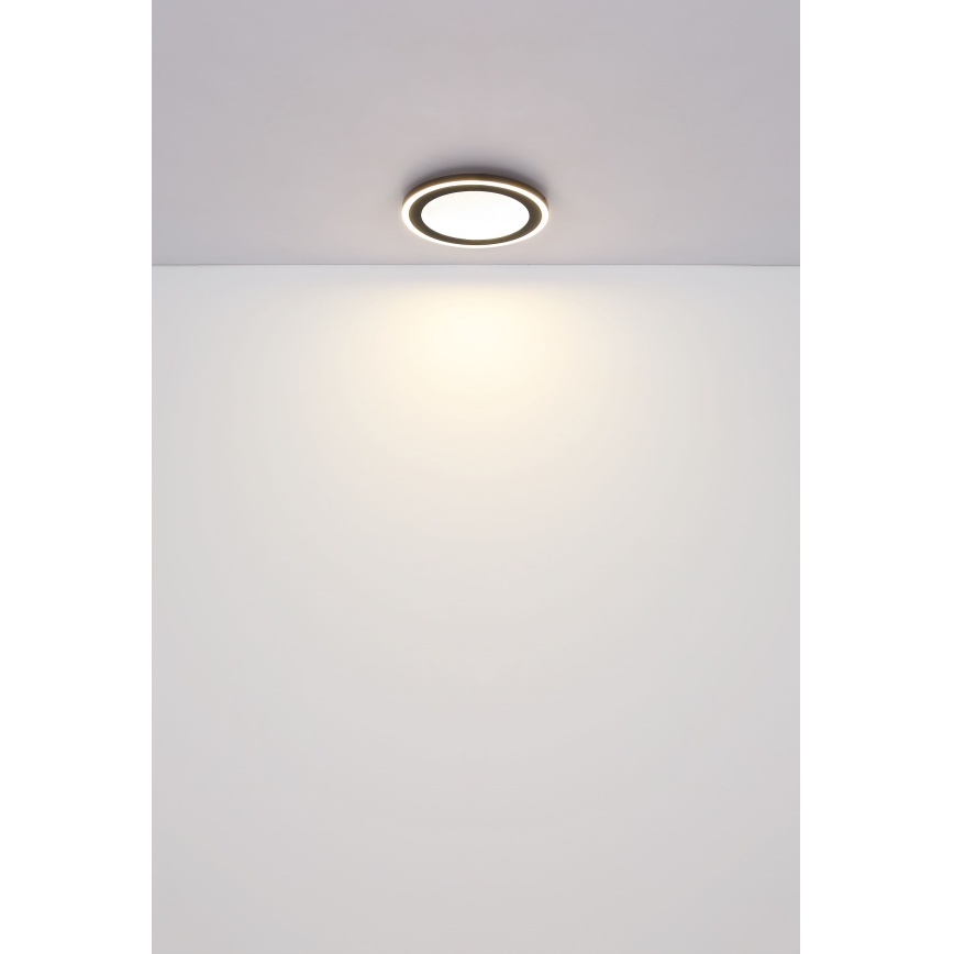Globo - LED-Deckenleuchte LED/24W/230V 4000K d 34 cm schwarz