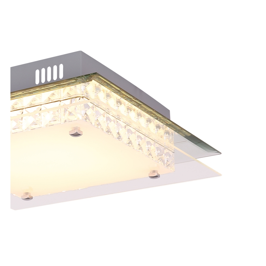 Globo - LED-Kristalldeckenleuchte LED/18W/230V