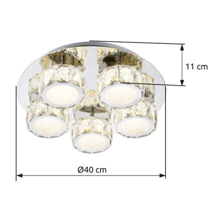 Globo - Dimmbare LED-Deckenleuchte LED/40W/230V 4000K d 40 cm