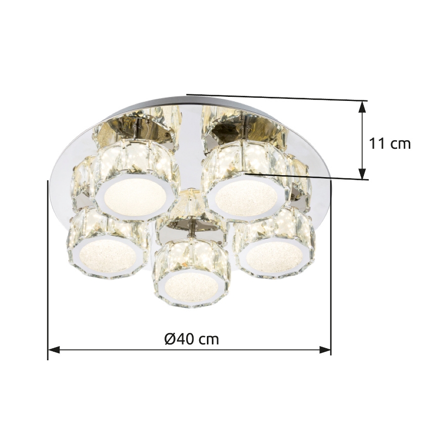 Globo - Dimmbare LED-Deckenleuchte LED/40W/230V 4000K d 40 cm