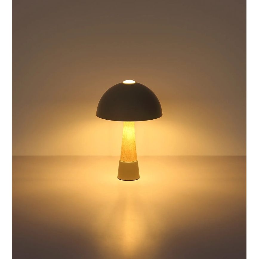 Globo - Tischlampe 1xE27ILLU/40W/230V grau