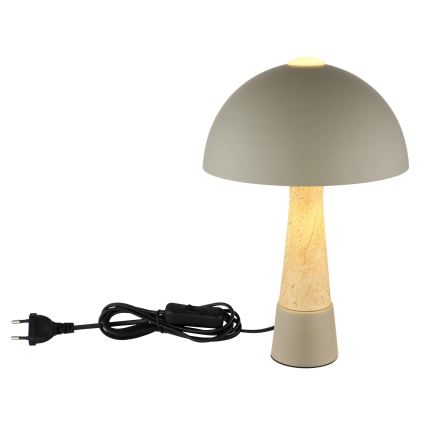 Globo - Tischlampe 1xE27ILLU/40W/230V grau