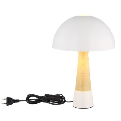 Globo - Tischlampe 1xE27ILLU/40W/230V weiß