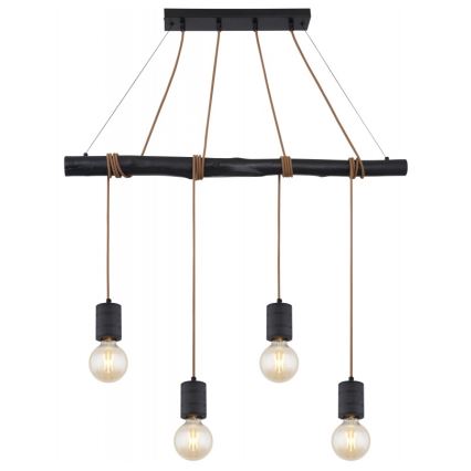 Globo - Hängeleuchte an Schnur 4xE27/60W/230V