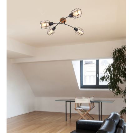 Globo - Aufgesetzte Deckenleuchte 4xE27/40W/230V