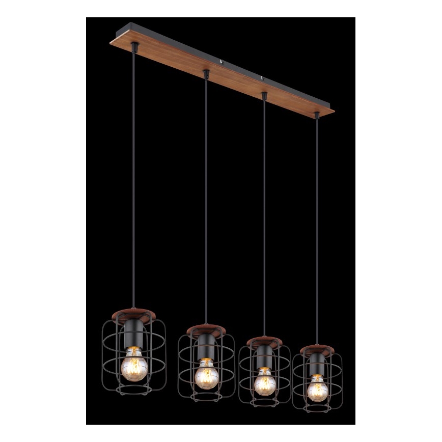 Globo - Pendelleuchte mit Kabel 4xE27/40W/230V