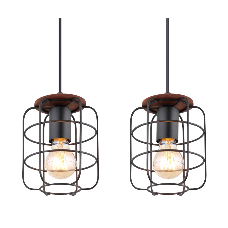 Globo - Pendelleuchte mit Kabel 4xE27/40W/230V