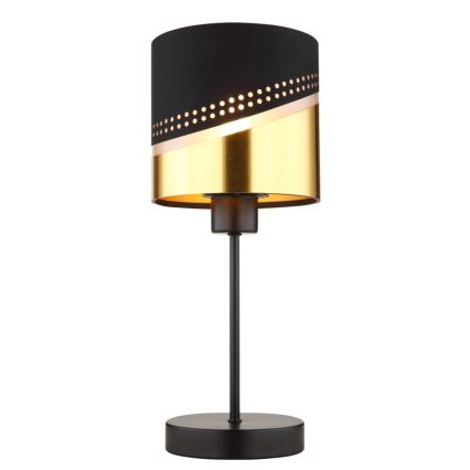 Globo - Tischleuchte 1xE27/40W/230V d 16 cm schwarz/golden