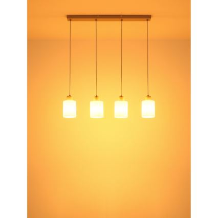 Globo - Pendelleuchte mit Kabelaufhängung 4xE27/40W/230V