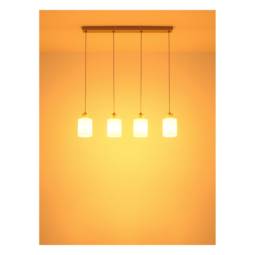Globo - Pendelleuchte mit Kabelaufhängung 4xE27/40W/230V
