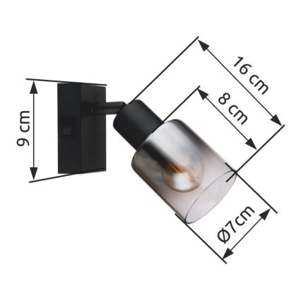 Globo - Wandstrahler 1xE14/40W/230V