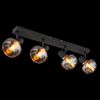 Globo - Deckenspot 4xE14/40W/230V schwarz