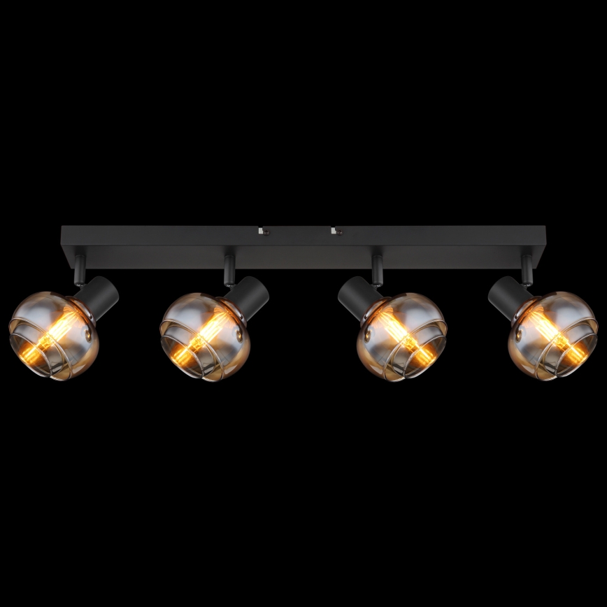 Globo - Deckenspot 4xE14/40W/230V schwarz