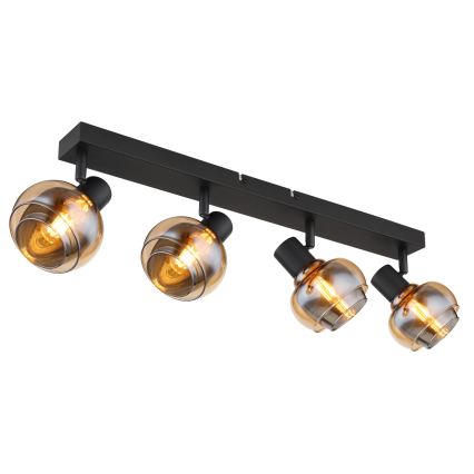 Globo - Deckenspot 4xE14/40W/230V schwarz