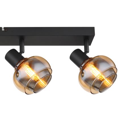 Globo - Deckenspot 4xE14/40W/230V schwarz