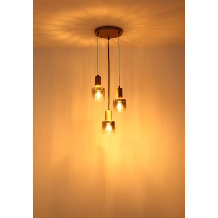 Globo - Hängeleuchte mit Kabel 3xE27/40W/230V