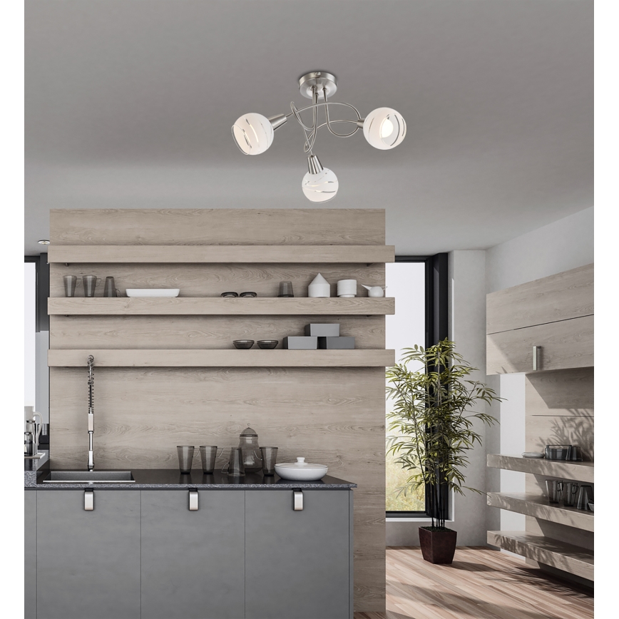 Globo - LED Einbauleuchte 3xE14/4W/230V