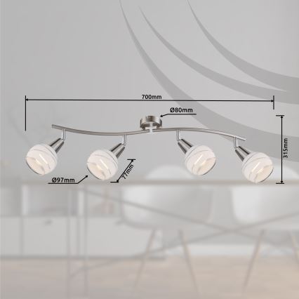 Globo - LED Spotlight 4xE14-LED/3W/230V