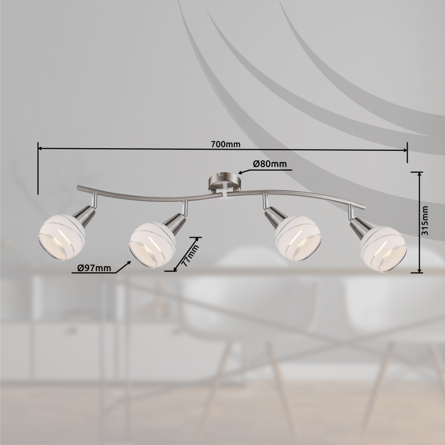 Globo - LED Spotlight 4xE14-LED/3W/230V