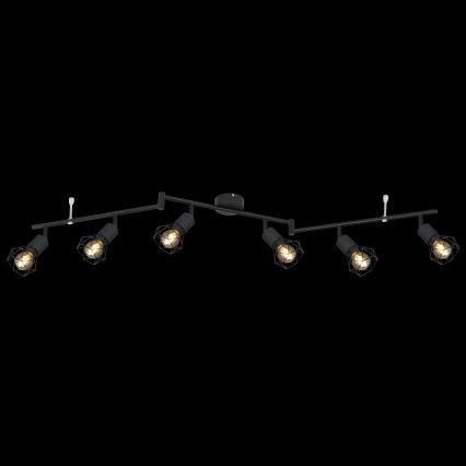 Globo - Deckenstrahler 6xE14/40W/230V schwarz