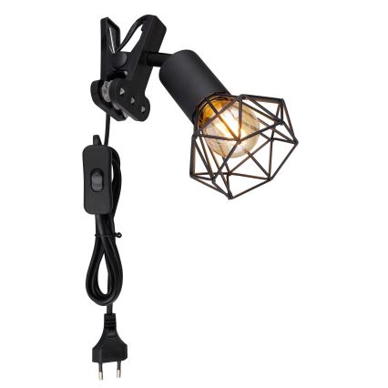 Globo - Wandlampe mit Klemme 1xE14/40W/230V schwarz