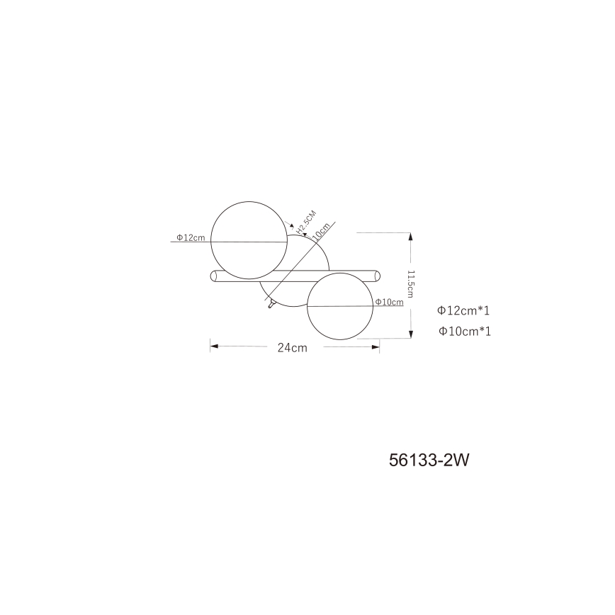 Globo - LED-Aufbauleuchte 2xG9/3W/230V