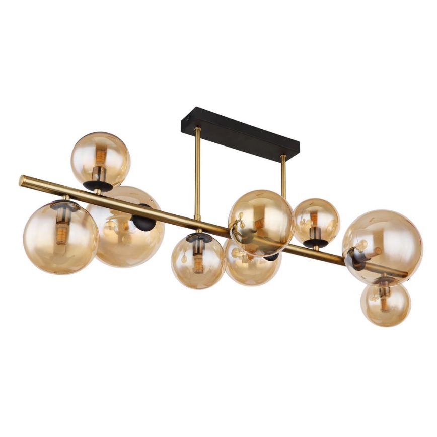 Globo - LED-Deckenleuchte an Stange 9xG9/3W/230V Messing