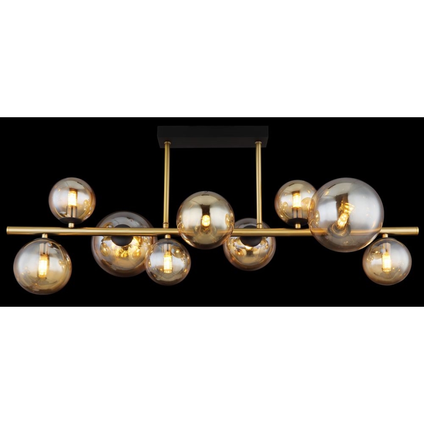 Globo - LED-Deckenleuchte an Stange 9xG9/3W/230V Messing
