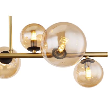 Globo - LED-Deckenleuchte an Stange 9xG9/3W/230V Messing