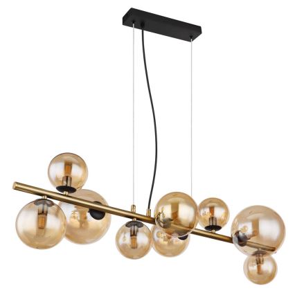Globo - LED Hängeleuchte an Kabel 9xG9/3W/230V Messing