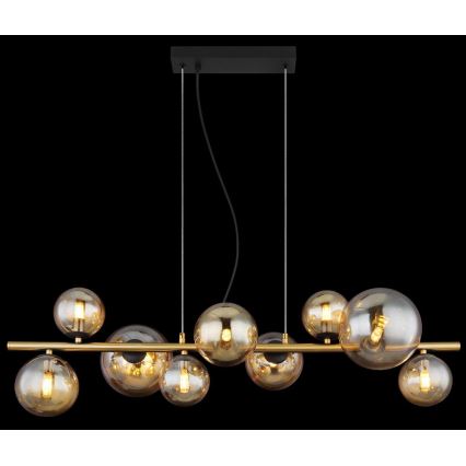 Globo - LED Hängeleuchte an Kabel 9xG9/3W/230V Messing