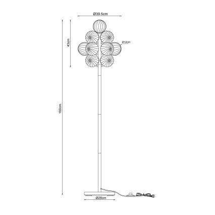 Globo - Stehleuchte 13xG9/4W/230V