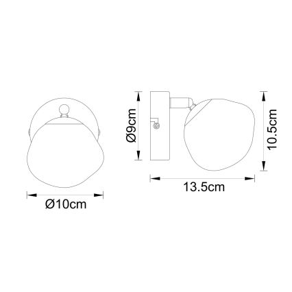 Globo - Wandleuchte 1xG9/5W/230V