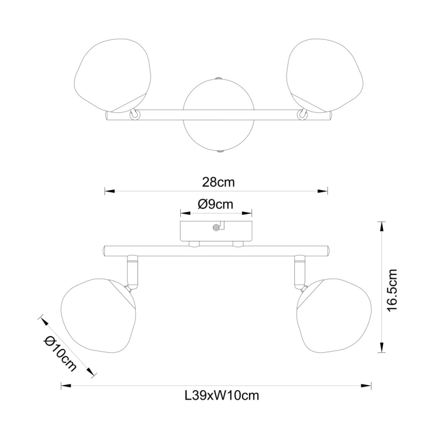 Globo - Spotleuchte 2xG9/5W/230V