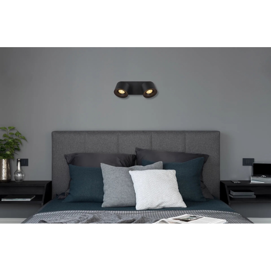 Globo - LED-Strahler 2xLED/6W/230V schwarz