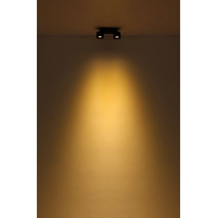 Globo - LED-Strahler 2xLED/6W/230V schwarz