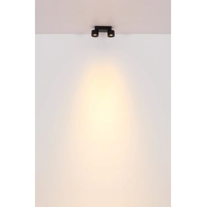 Globo - LED-Strahler 2xLED/6W/230V schwarz