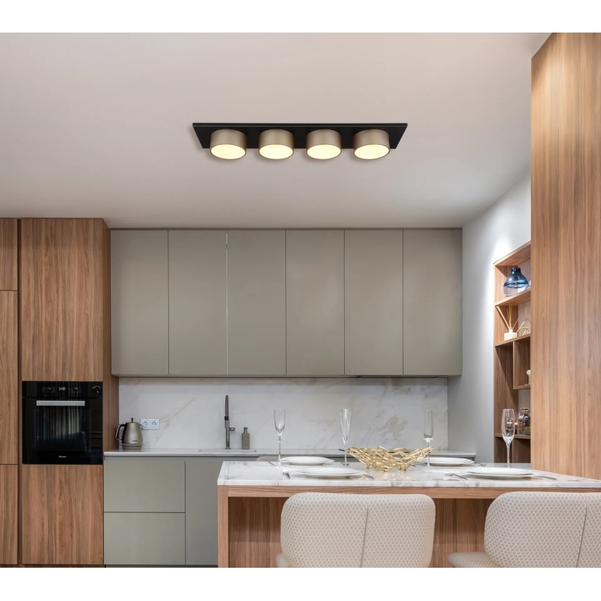 Globo - LED Deckenleuchte LED/40W/230V 3000K 86x20 cm Messing